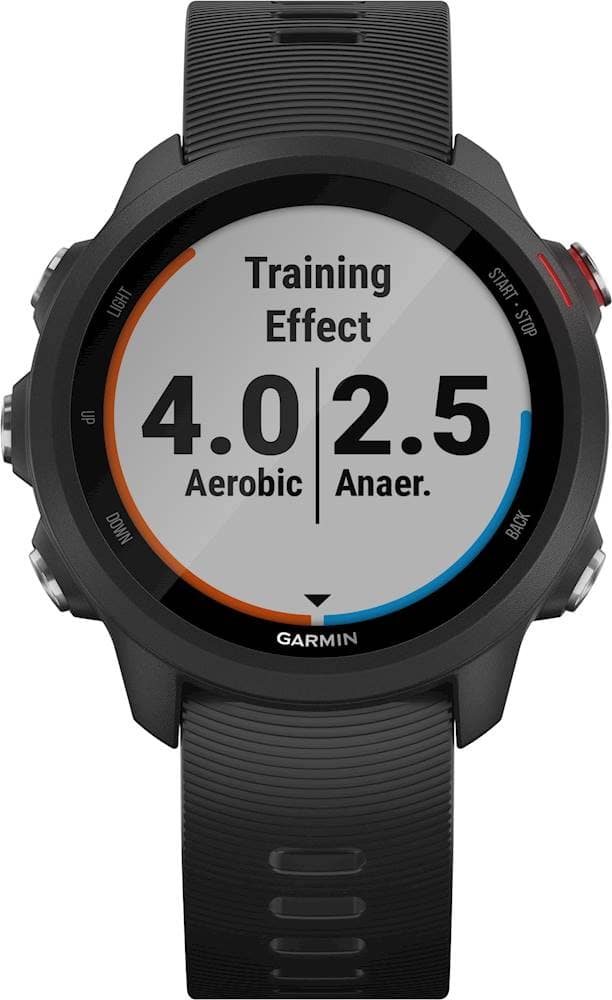 Garmin Forerunner 245 Music GPS Smartwatch 42mm Fiber-Reinforced Polymer  Black 010-02120-20 - Best Buy