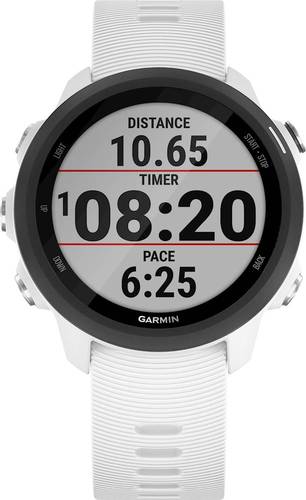 Garmin - Forerunner 245 Music GPS Heart Rate Monitor Running Smartwatch - White
