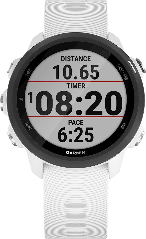 Garmin Forerunner 245 Music GPS Smartwatch 42mm Fiber-Reinforced Polymer  White 010-02120-21 - Best Buy