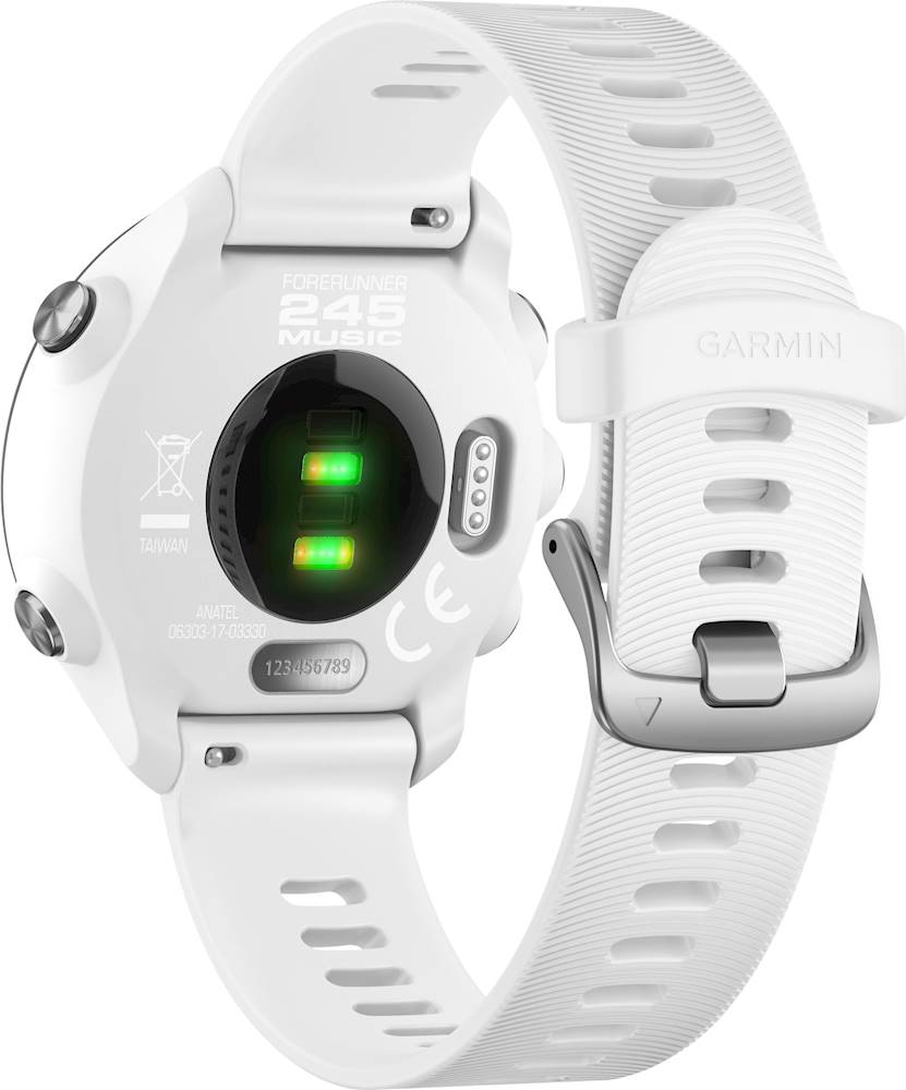 Garmin Forerunner 245 Music GPS Smartwatch 42mm Fiber-Reinforced Polymer White - Best Buy