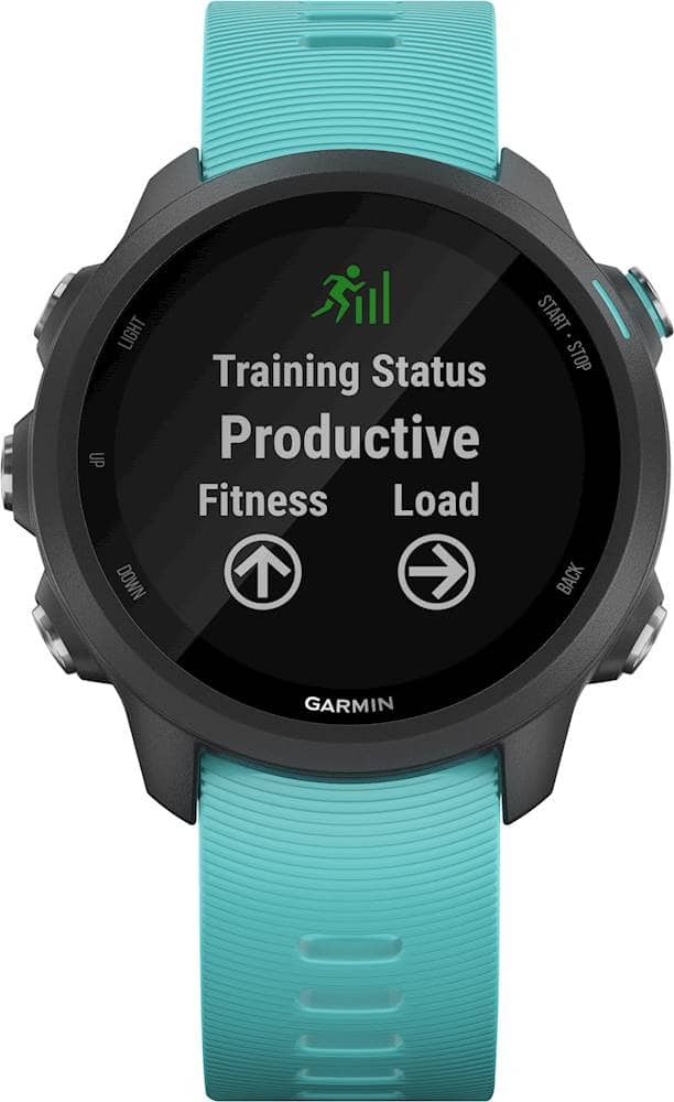 Alt View 13. Garmin - Forerunner 245 Music GPS Smartwatch 42mm Fiber-Reinforced Polymer - Aqua.