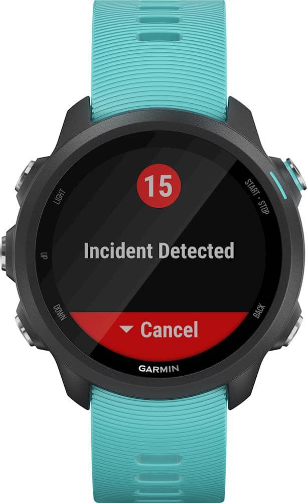 Alt View 14. Garmin - Forerunner 245 Music GPS Smartwatch 42mm Fiber-Reinforced Polymer - Aqua.