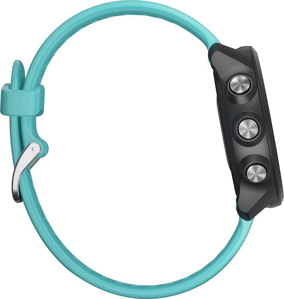 Alt View 1. Garmin - Forerunner 245 Music GPS Smartwatch 42mm Fiber-Reinforced Polymer - Aqua.