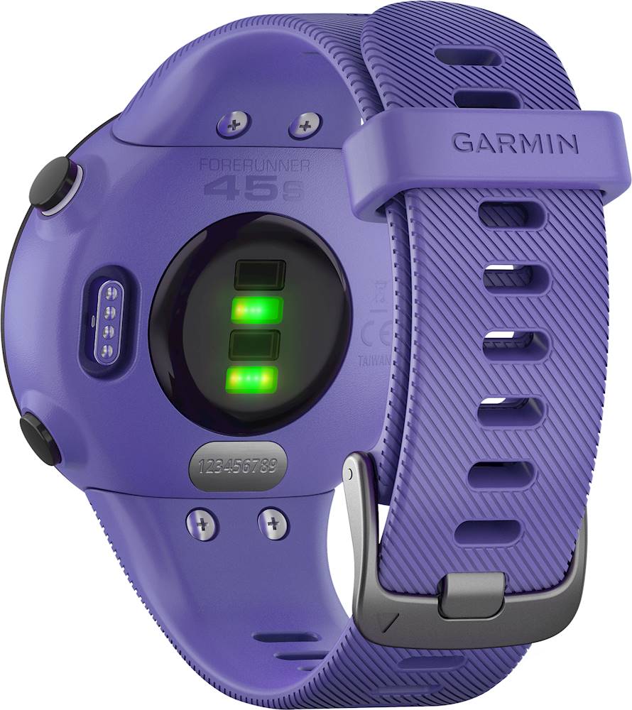 Best Buy: Garmin Forerunner 45S GPS Smartwatch 39mm Fiber-Reinforced  Polymer Iris 010-02156-01
