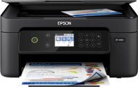 Front. Epson - Expression Home XP-4100 Wireless All-In-One Inkjet Printer - Black.