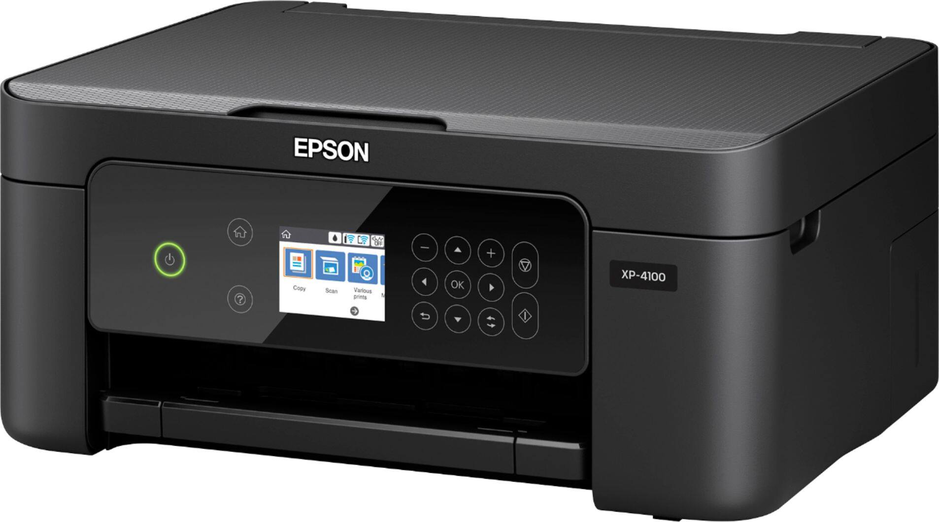 Alt View 12. Epson - Expression Home XP-4100 Wireless All-In-One Inkjet Printer - Black.