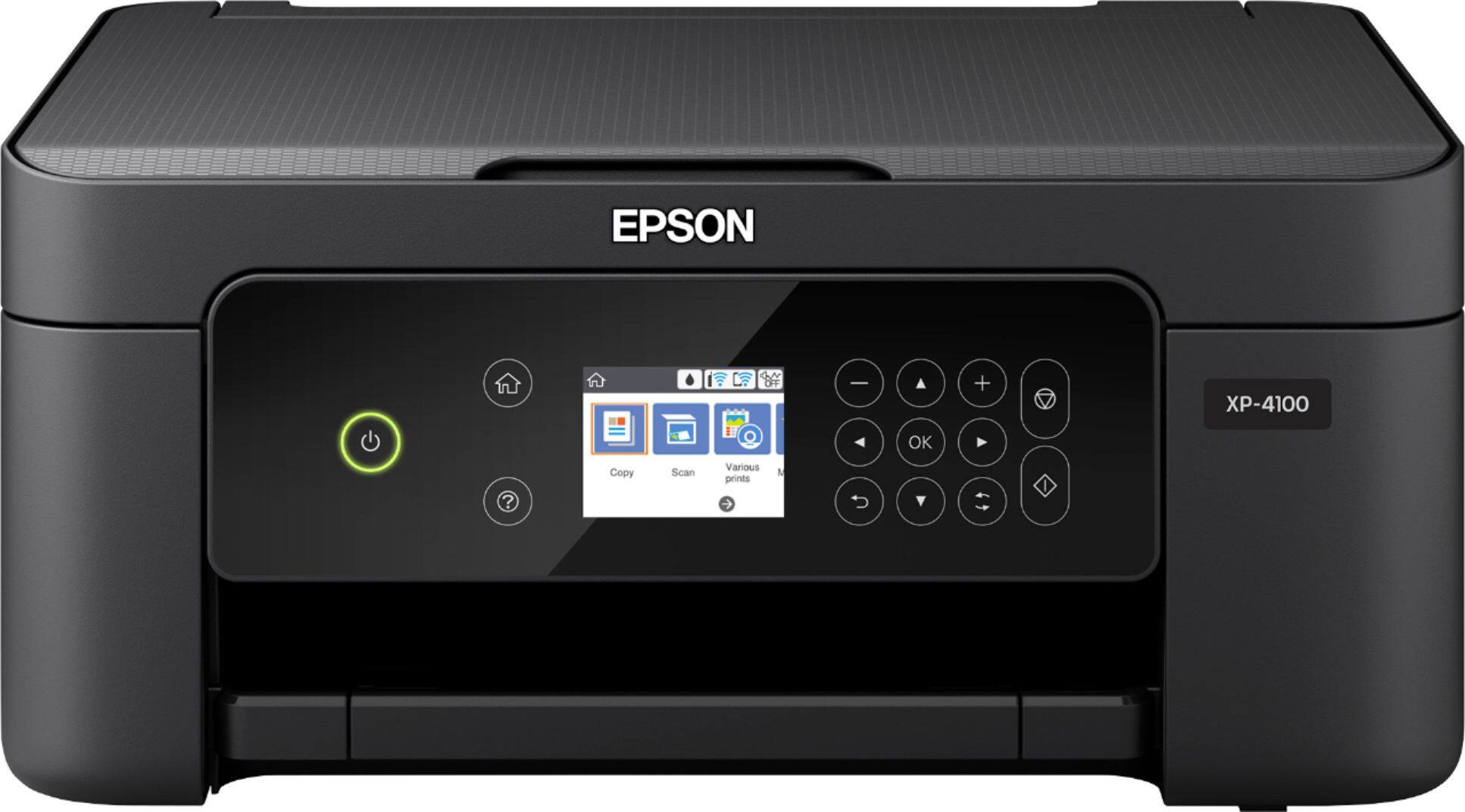 Alt View 1. Epson - Expression Home XP-4100 Wireless All-In-One Inkjet Printer - Black.