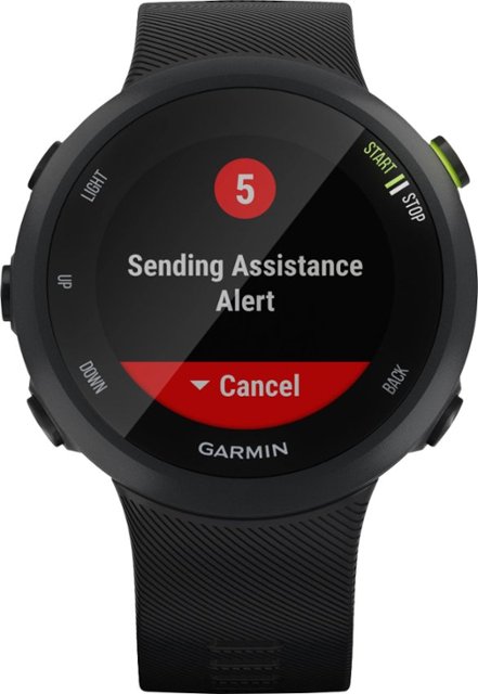 Garmin - Forerunner 45 GPS Smartwatch 26mm Fiber-Reinforced Polymer - Black