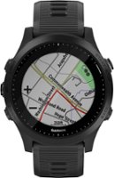 Garmin - Forerunner 945 GPS Smartwatch 30mm Fiber-Reinforced Polymer - Black - Front_Zoom