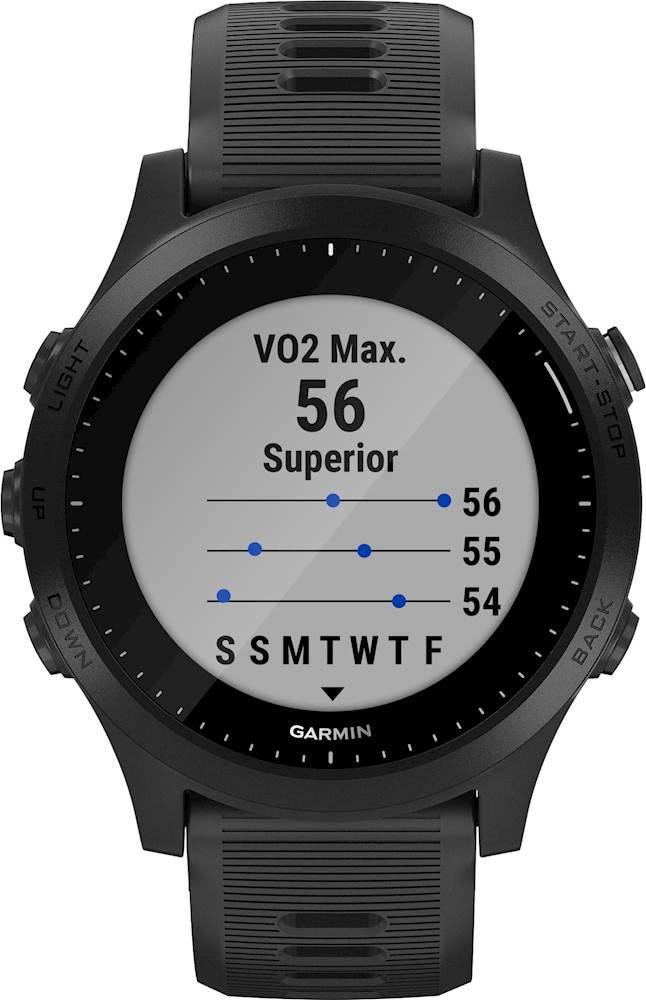Shilling Anekdote Wijde selectie Garmin Forerunner 945 GPS Smartwatch 30mm Fiber-Reinforced Polymer Black  010-02063-00 - Best Buy