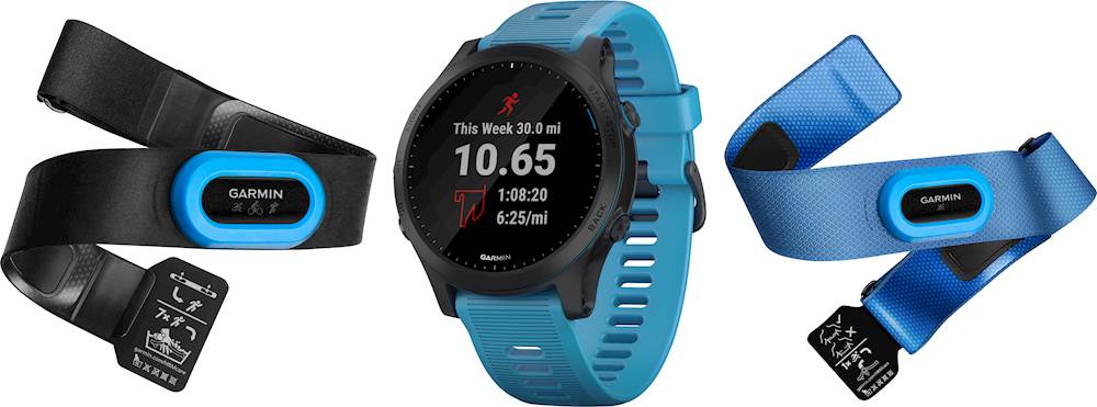 Garmin Forerunner 945 GPS Smartwatch 30mm Fiber-Reinforced Polymer Blue  010-02063-10 - Best Buy