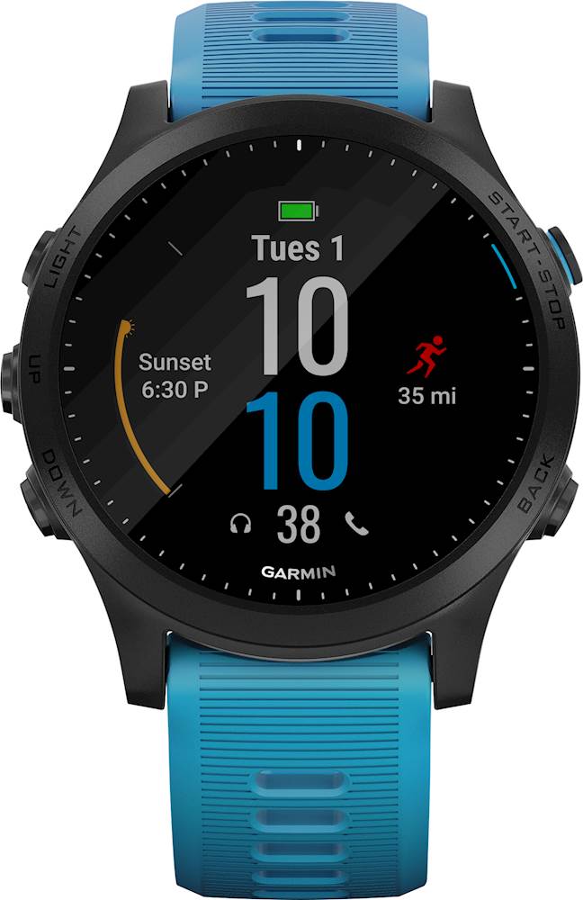 Garmin Forerunner 945 GPS Smartwatch 30mm Fiber-Reinforced Polymer Blue  010-02063-10 - Best Buy