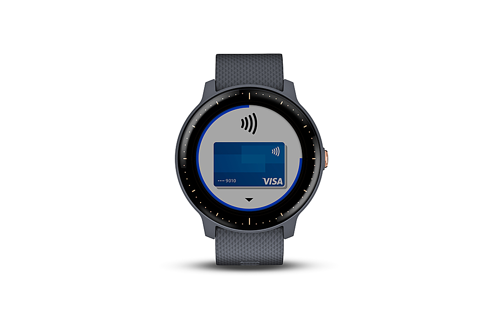 Best Buy: Garmin vívoactive 3 Smartwatch 43.1mm Granite with Granite Blue Band 010-01985-31