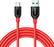 Front. Anker - 6' USB Type C-to-USB Type A Charge-and-Sync Cable - Red.