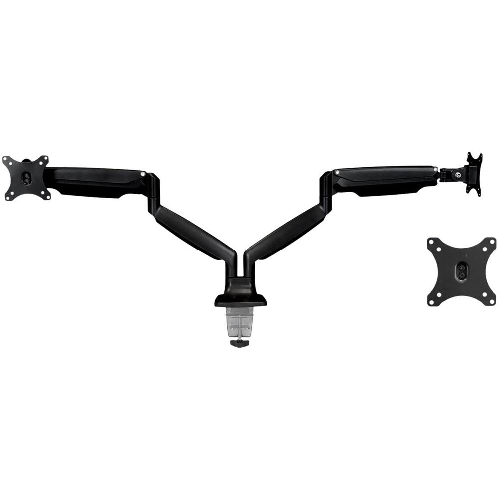 Alt View 12. Mount-It! - Dual Monitor Desk Mount With Gas Spring Arms Up to 32" - Black.