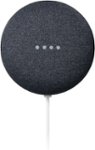 Front Zoom. Nest Mini (2nd Generation) with Google Assistant - Charcoal.