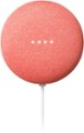 Front Zoom. Nest Mini (2nd Generation) with Google Assistant - Coral.