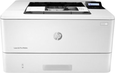 HP - LaserJet Pro M404n Black-and-White Laser Printer - White - Front_Zoom