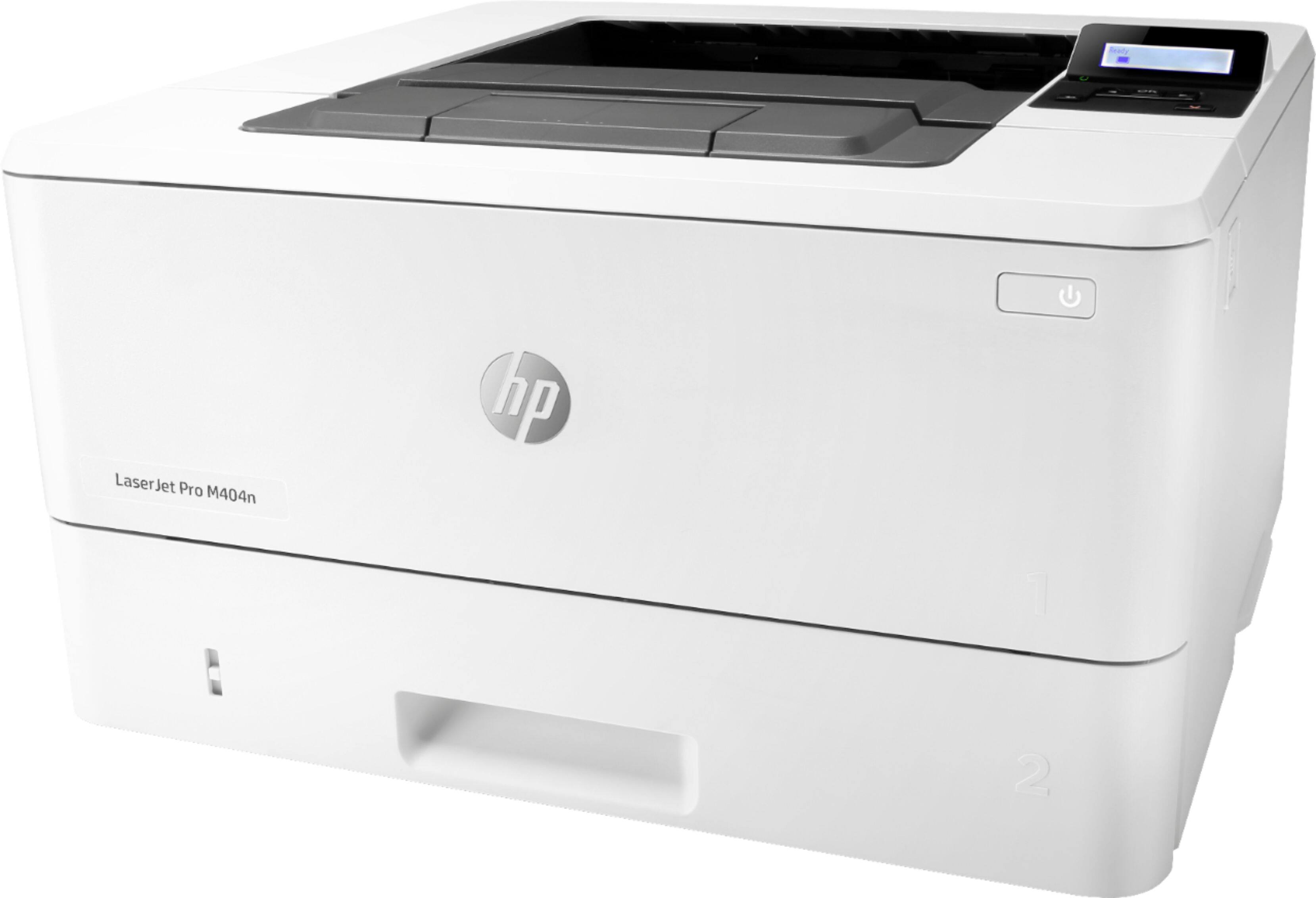 Alt View 14. HP - LaserJet Pro M404n Black-and-White Laser Printer - White.