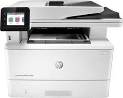 HP - LaserJet Pro MFP M428fdn Black-and-White All-In-One Laser Printer - White - Front_Zoom