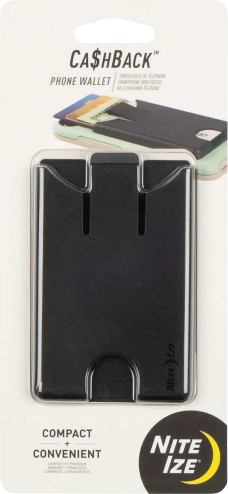 Nite Ize - CashBack Phone Wallet - Black - Front_Zoom
