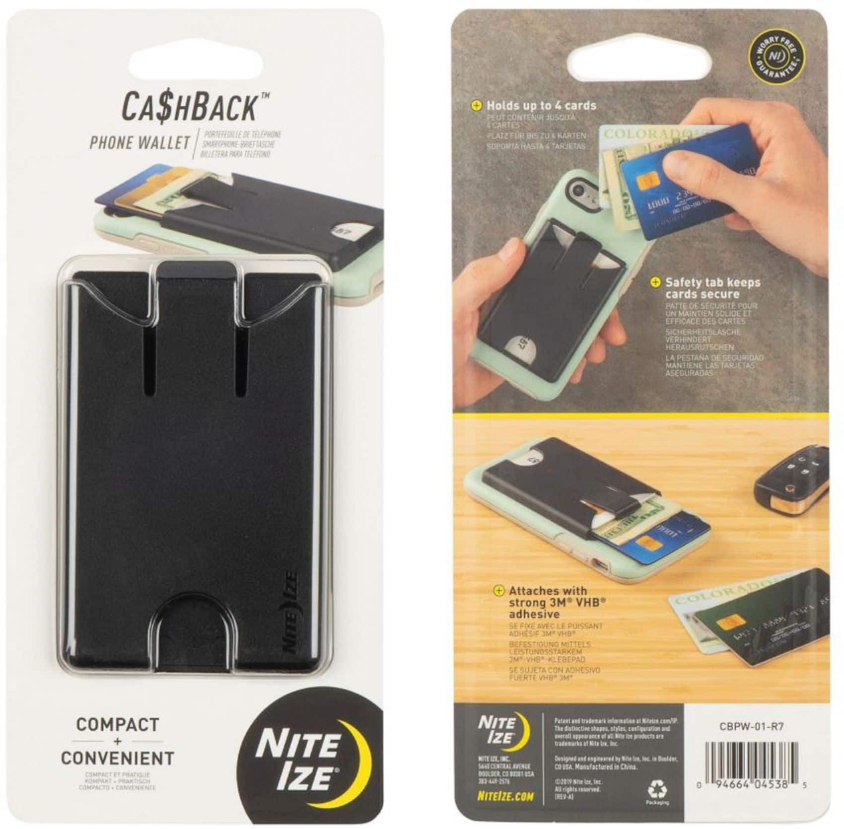 Alt View 19. Nite Ize - CashBack Phone Wallet - Black.