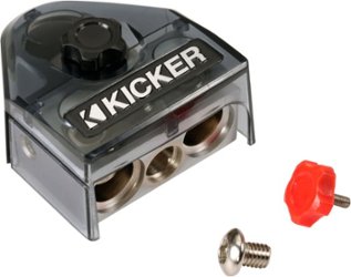 KICKER - Pos/Neg Battery Terminal - Gray/Silver - Angle_Zoom