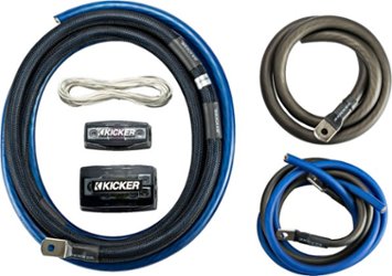 KICKER - P-Series 2-Channel Amplifier Power Kit - Black/Blue - Front_Zoom