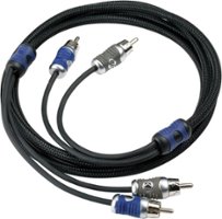 KICKER - Q-Series Interconnects 16.4' Audio RCA Cable - Black - Front_Zoom