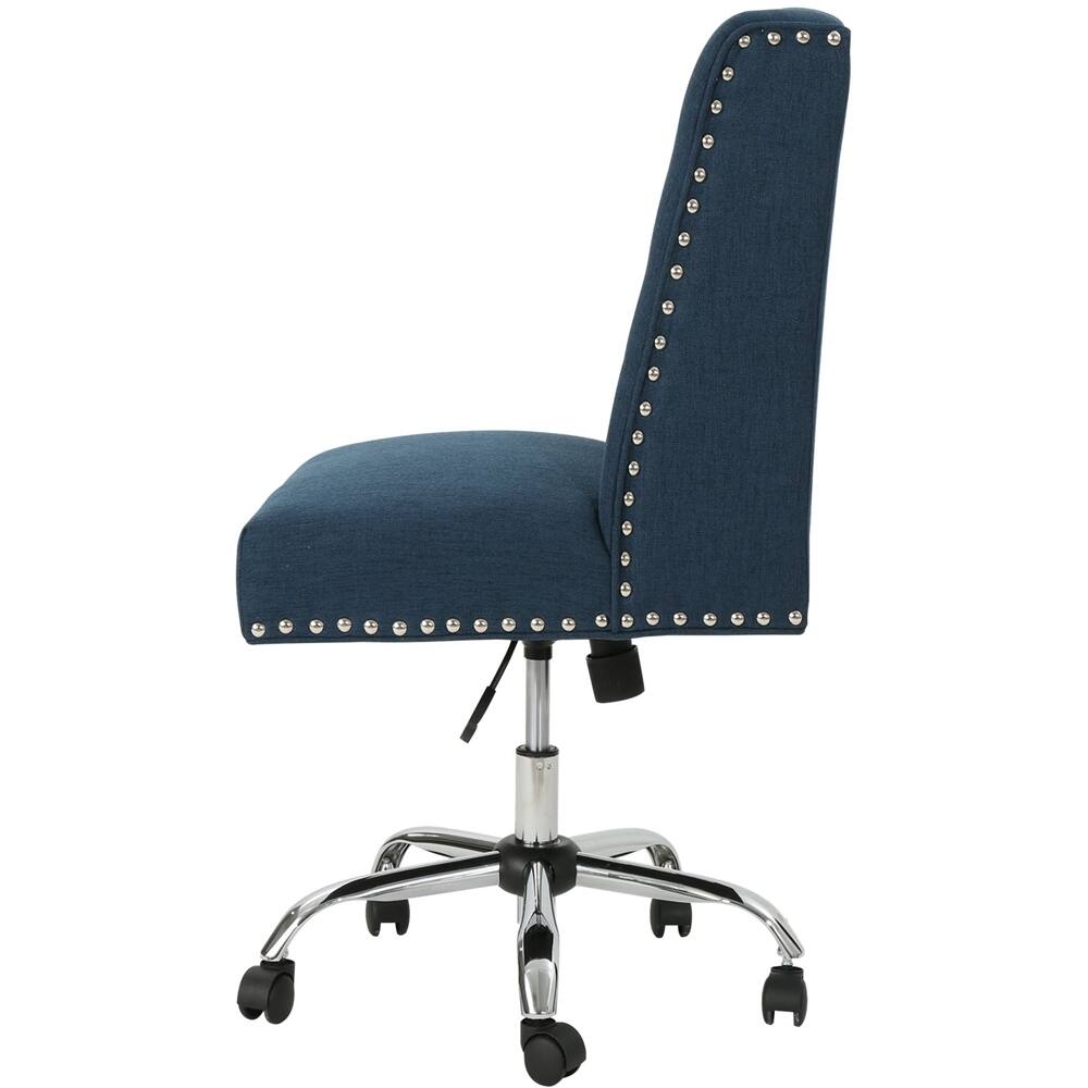 Angle View: Noble House - Mound Desk Chair - Navy Blue