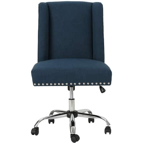 Noble House - Mound Desk Chair - Navy Blue