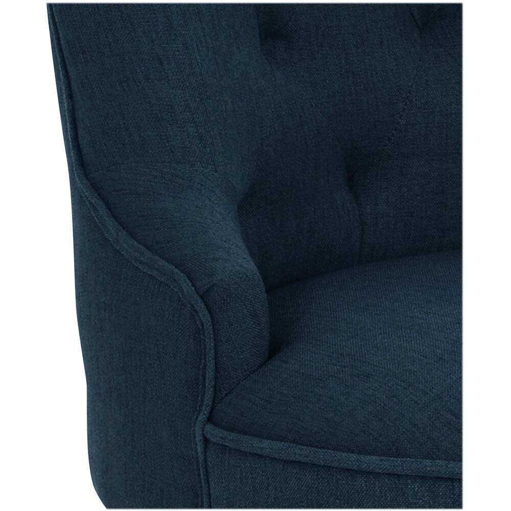 Customer Reviews Noble House Sturgis Fabric Desk Chair Navy Blue