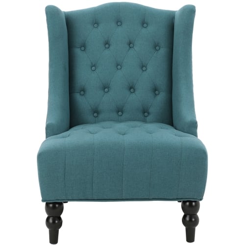 Noble House - Skillman Fabric Club Chair - Dark Teal