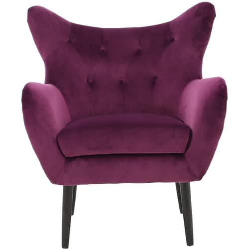 Noble House - Milnesand Velvet Armchair - Fuchsia