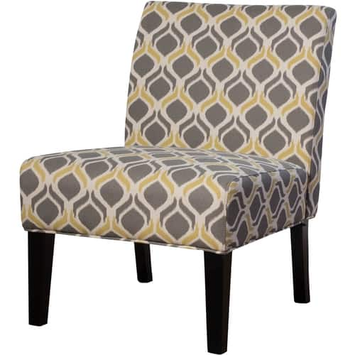 Noble House - Weymouth Fabric Accent Chair - Gray/Yellow