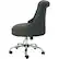 Angle. Noble House - Sturgis Fabric Desk Chair - Dark Gray.