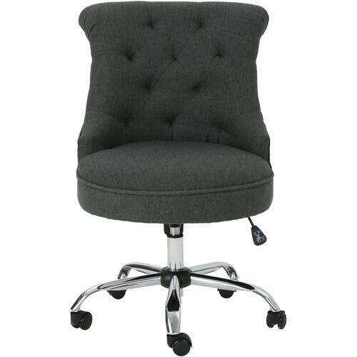 Noble House - Sturgis Fabric Desk Chair - Dark Gray