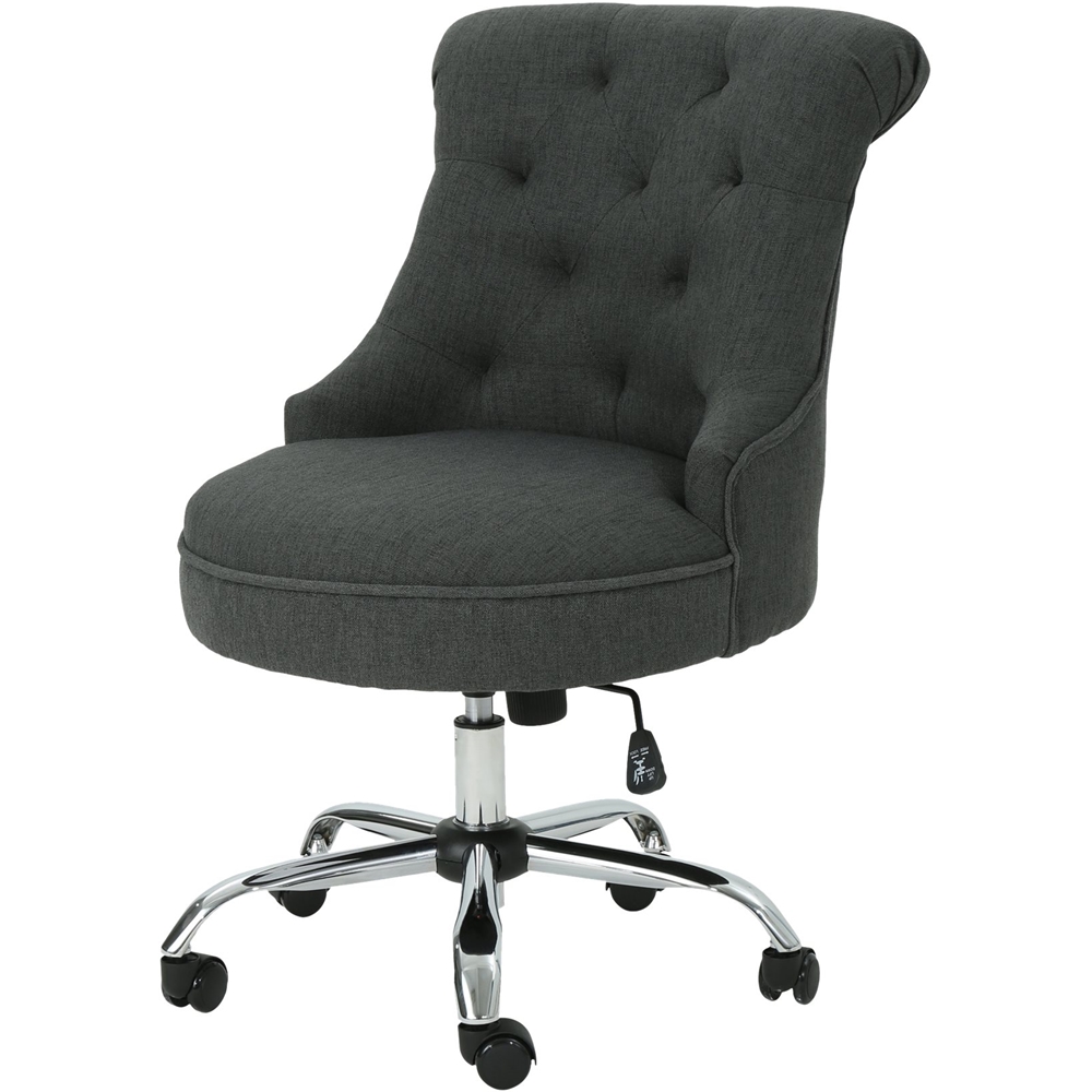 Best Buy: Noble House Sturgis Fabric Desk Chair Dark Gray 304960