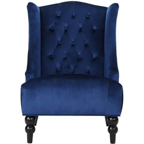 Noble House - Skillman Fabric Club Chair - Navy Blue