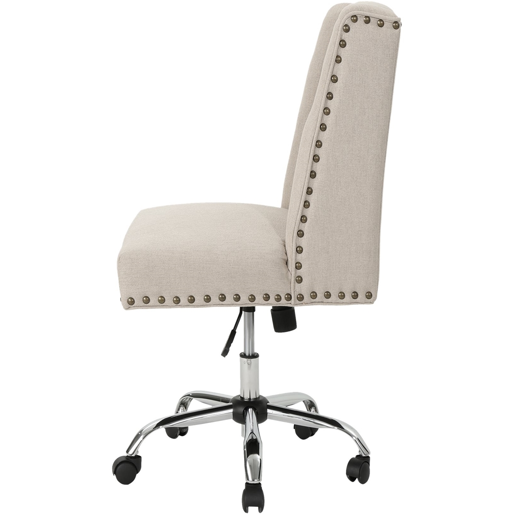 Noble House Mound Microfiber Desk Chair Wheat 304959 Best Buy