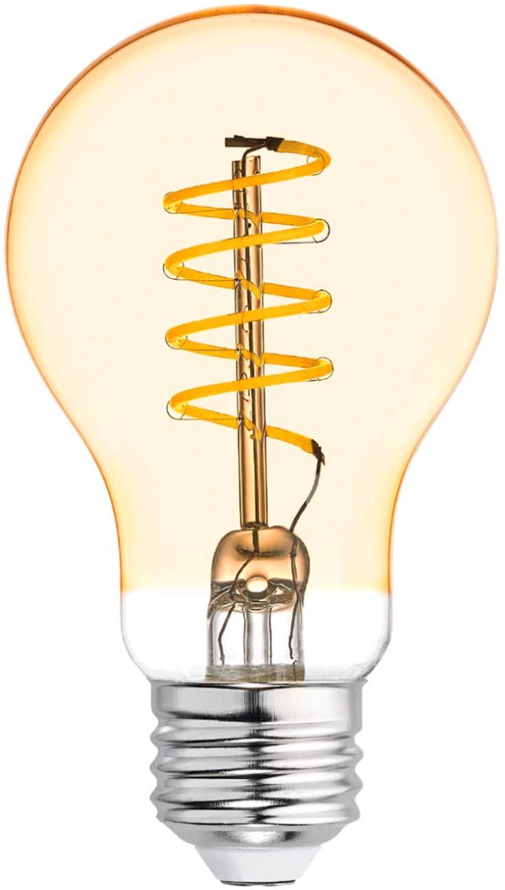 Alt View 11. GE - Vintage 250-Lumen, 5W Dimmable A19 LED Light Bulb, 60W Equivalent - Amber.