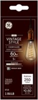 GE - Vintage 250-Lumen, 5W Dimmable ST19 LED Light Bulb, 60W Equivalent - Clear - Front_Zoom