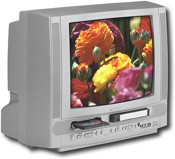 Best Buy Magnavox 19 Triple Play Tv Dvd Vcr Combo Silver 19mdtr