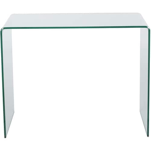 Noble House - Greenwich Rectangular Modern Tempered Glass Table