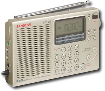 Angle Standard. Sangean - Digital Short Wave Receiver - Beige.
