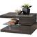 Front. Noble House - Edgefield Rectangular Modern Wood Rotatable Coffee Table - Black.