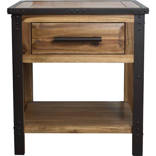 Noble House - Strasburg Acacia Wood Side Table - Natural