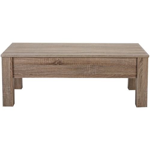 Noble House - Barnwell Faux Wood Coffee Table - Dark Sonoma