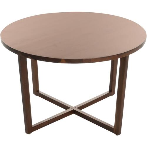 Noble House - Girardeau Round Acacia Wood Accent Table