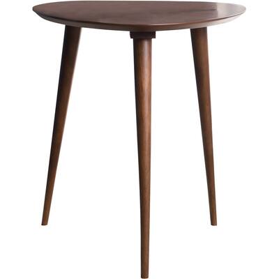 Noble House - Berwick Guitar Pick Mid-Century Rubberwood End Table